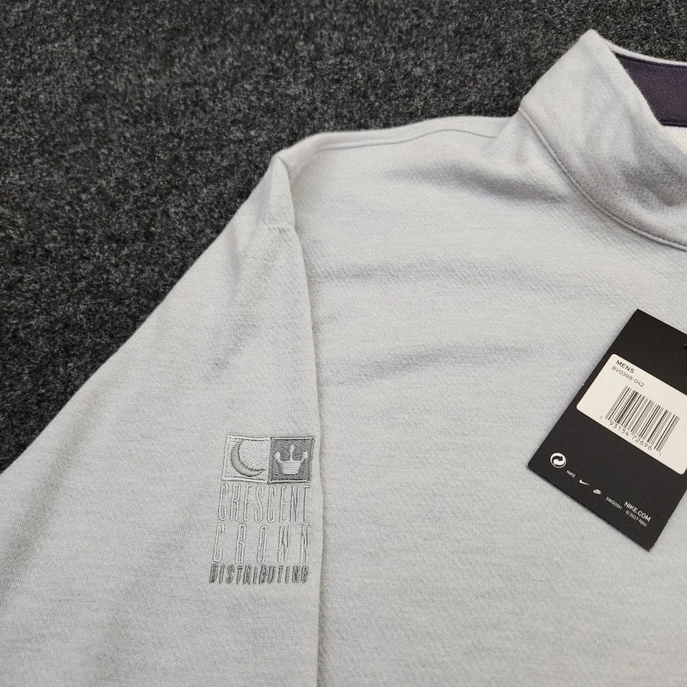 Nike Men's XXL Light Gray Dri-FIT Victory Half-Zip Golf Pullover Snapple Logo